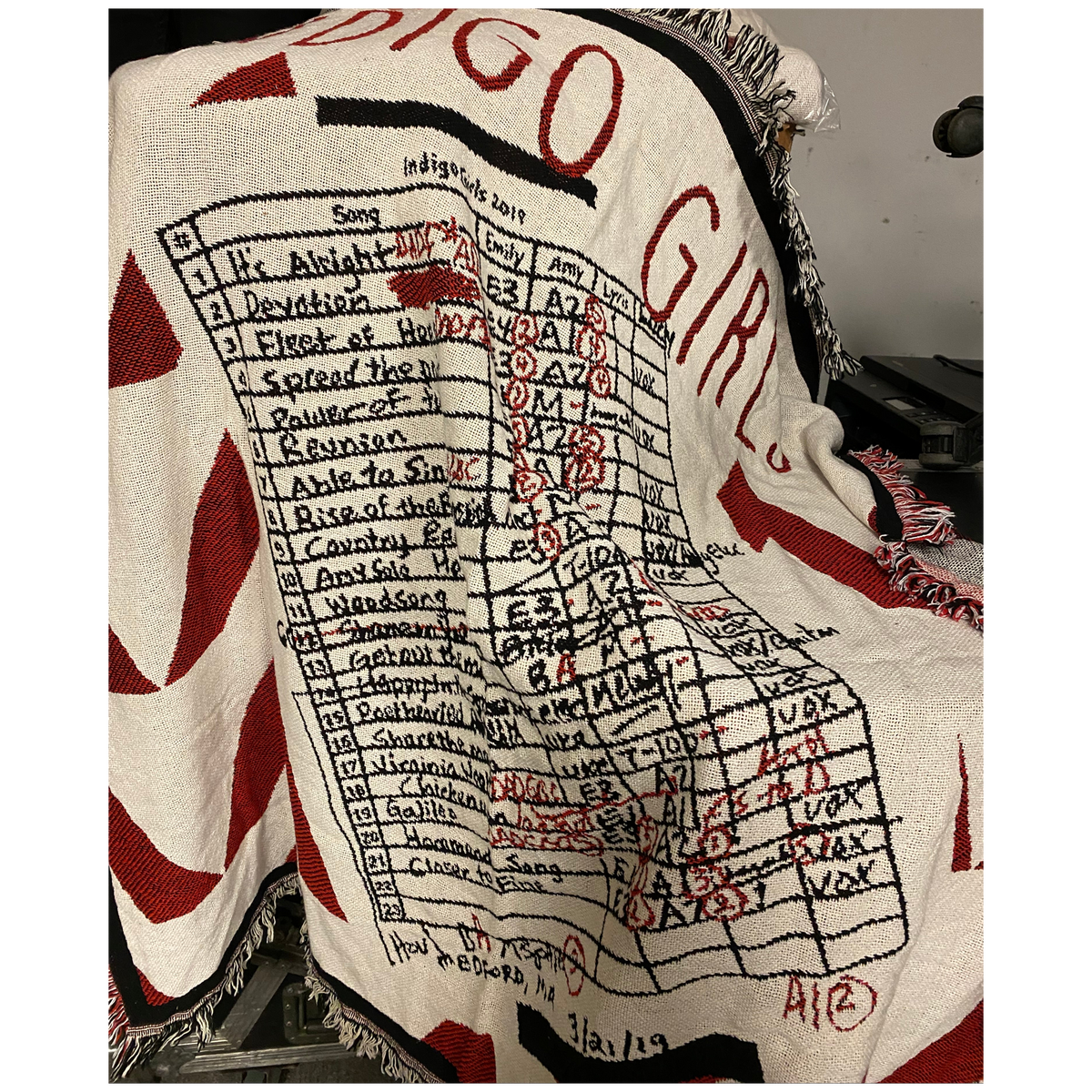 Setlist Blanket